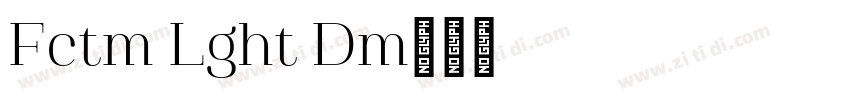 Factum Light Demo字体转换